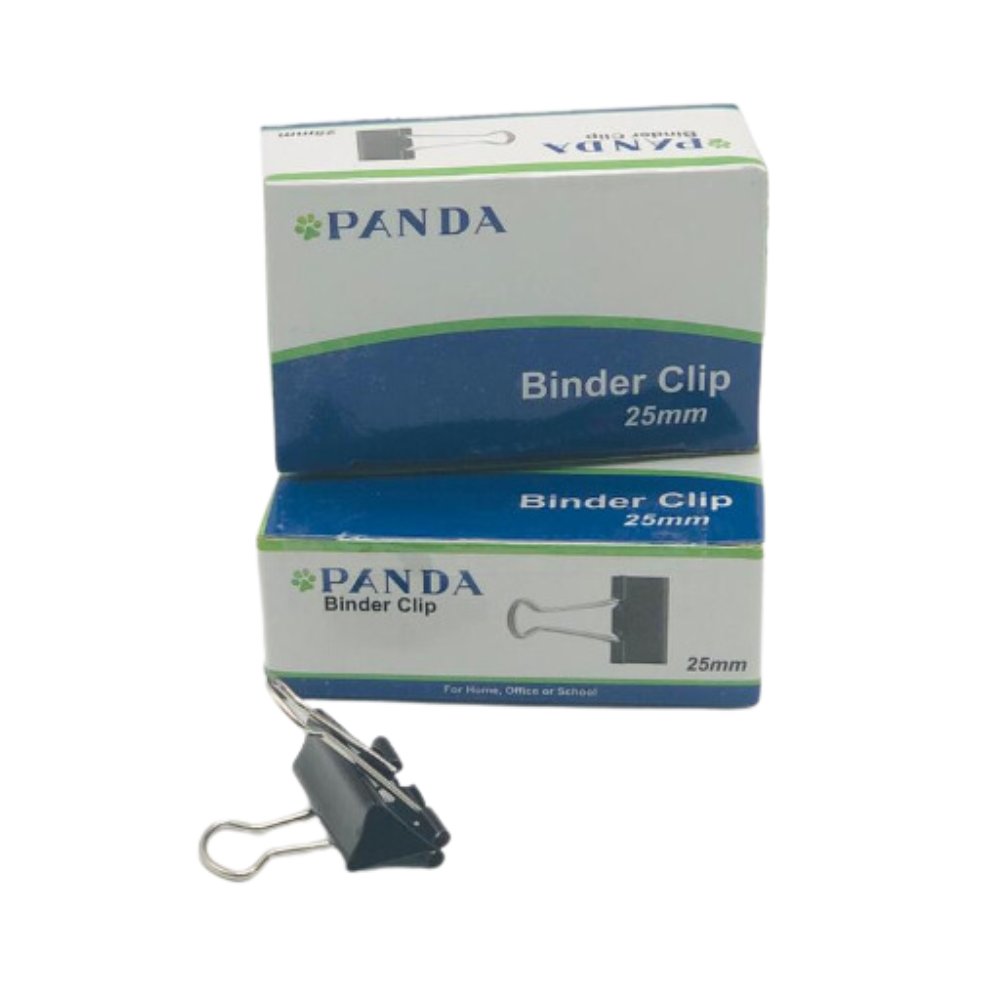 Panda Binder Clips 32mm – Strong Metal Paper Clips | Metrix Books Store Qatar