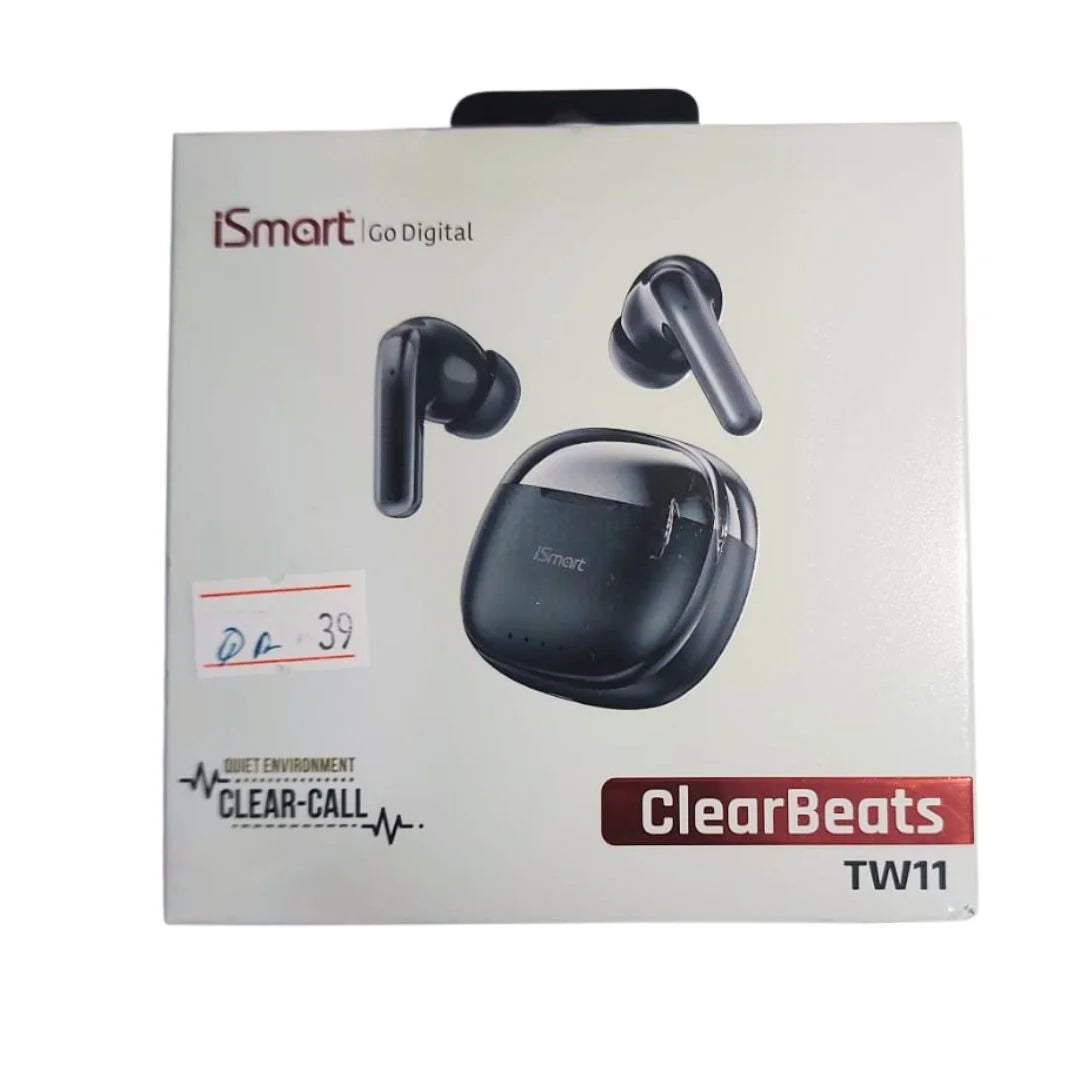 iSmart ClearBeats TW11 Wireless Earbuds – Bluetooth 5.1, Noise Reduction, Long Battery Life