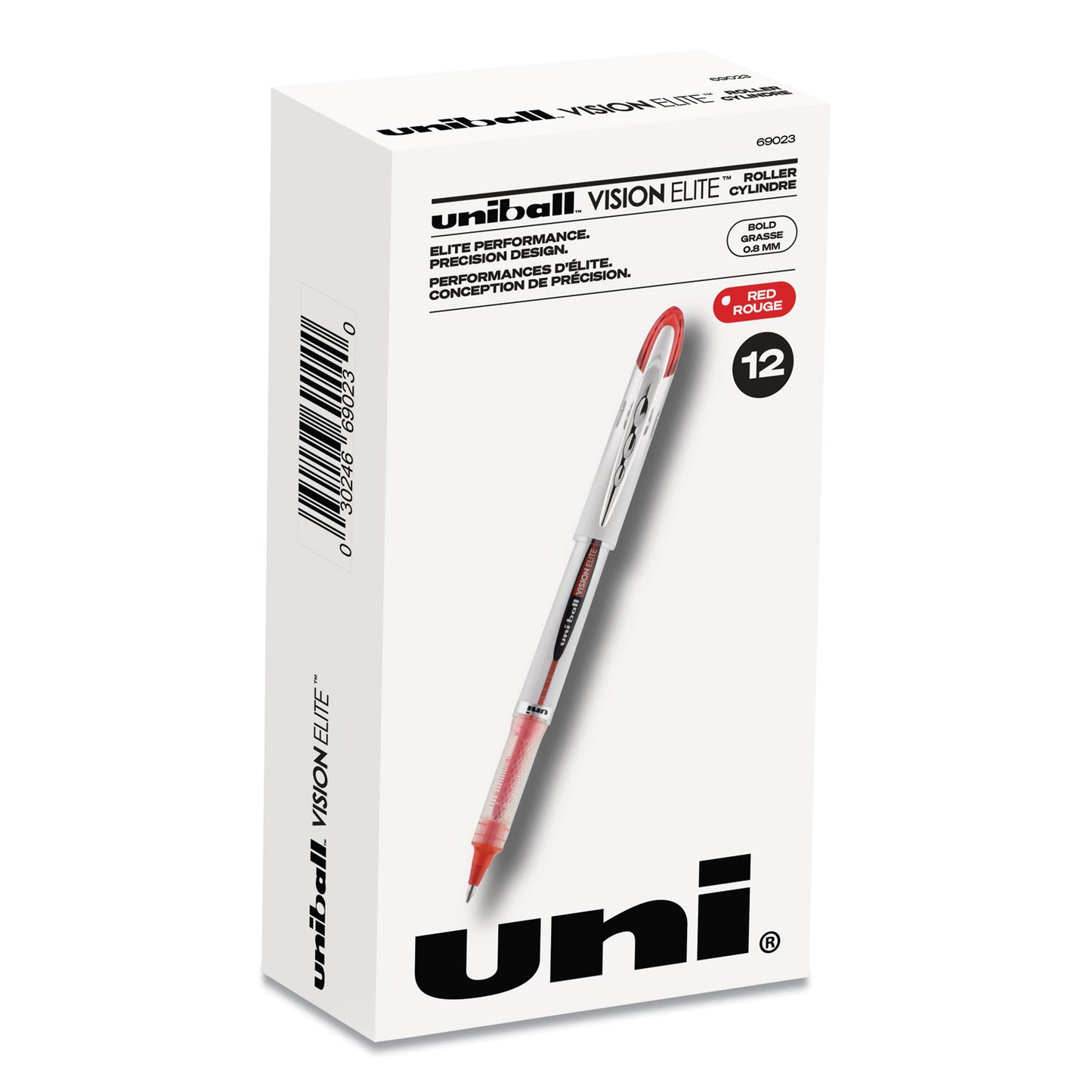 Uni-ball Vision Elite Fine Rollerball Pen – (Box of 12) | Smooth Liquid Ink | Metrix Books Store