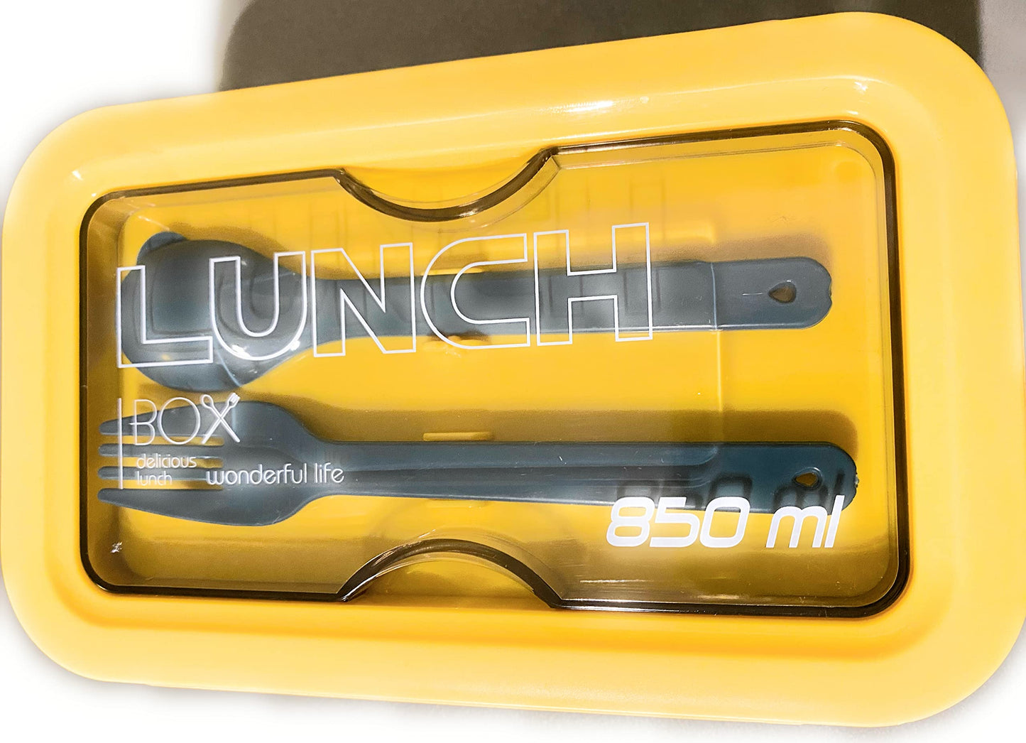 850ml Bento-Style Lunch Box – Includes Spoon & Chopsticks Set