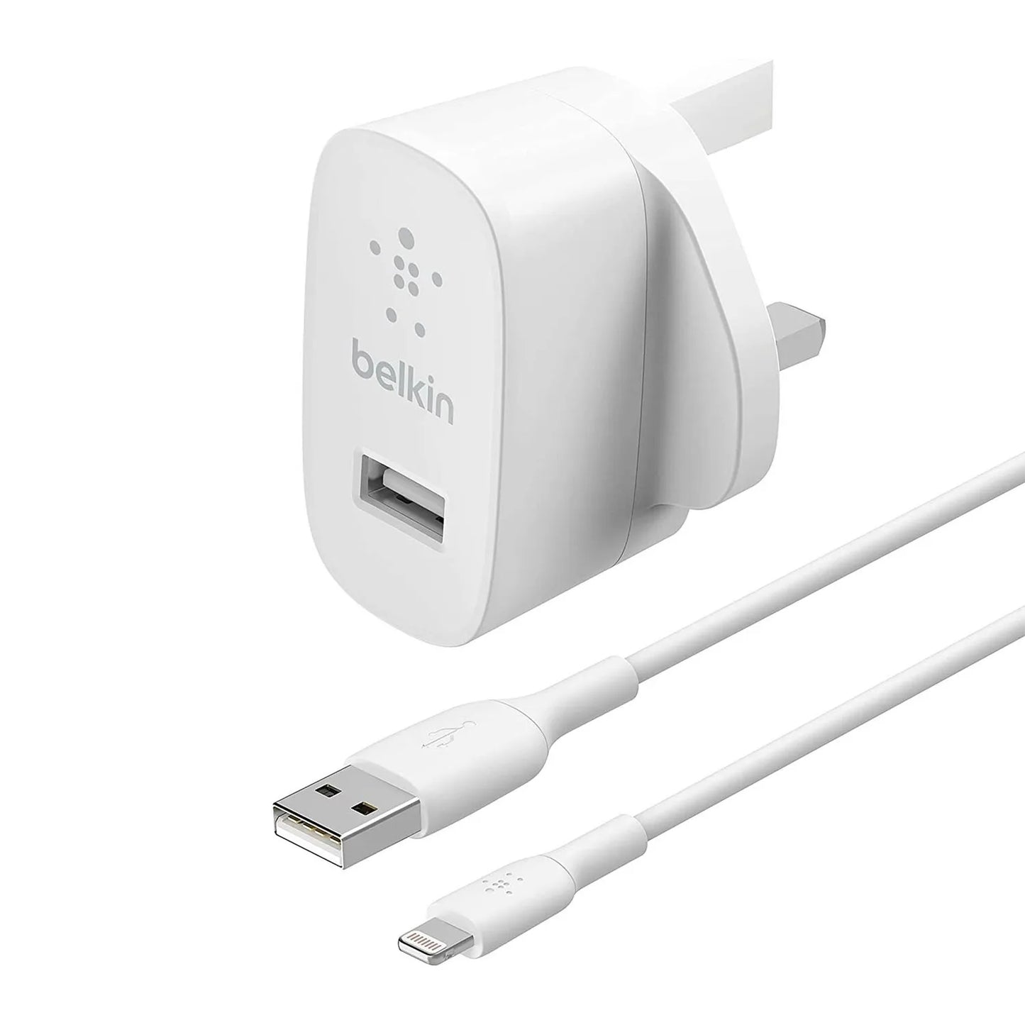 Belkin Boost Charge 12W USB-A Wall Charger + Lightning Cable | Fast Charging for iPhone & iPad