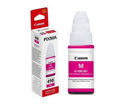 Canon GI-490 Magenta Ink Bottle – Genuine Canon Refill for PIXMA MegaTank Printers | 70ml High-Yield Ink