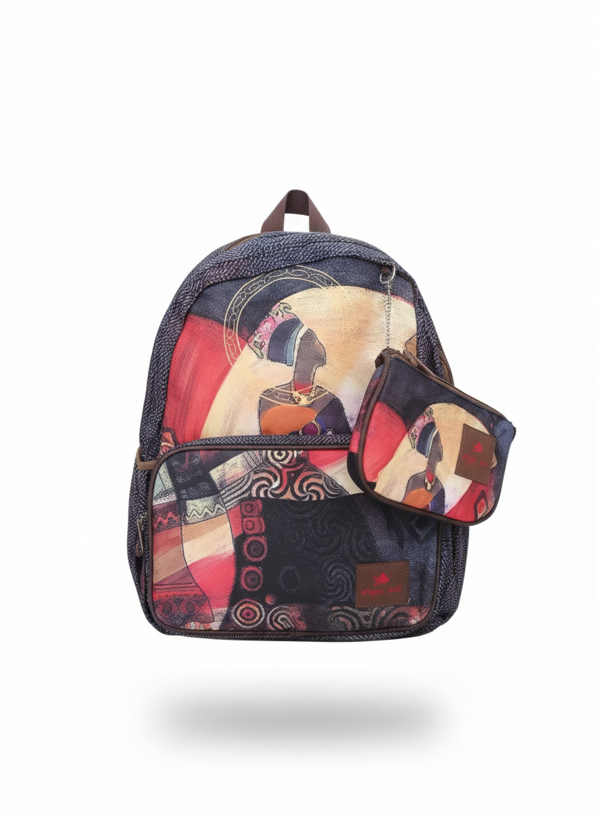 Glossy Bird School & Travel Backpack Metrix books store