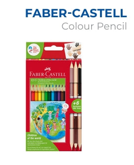 12 Colour Pencils Faber-Castell – Premium Stationery from Metrix Bookstore