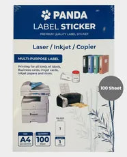 Panda Multi-Purpose Label Stickers – A4 Size | Metrix Books Store Qatar