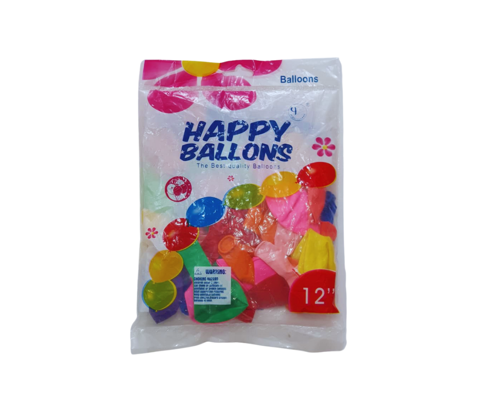 Happy Balloons 12-Inch Latex Party Balloons | Premium Quality