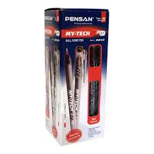 Pensan My-Tech Ballpoint Pen 0.7mm – Blue, Black & Red (25 Pack) | Metrix Books Store