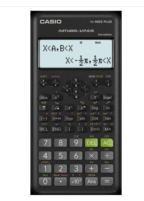 Casio fx-95ES PLUS 2nd Edition Scientific Calculator | 274 Functions & Natural Textbook Display
