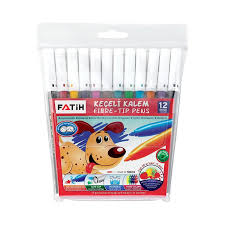 Fatih Fibre-Tip Pens 12 Colors – Washable & Long-Lasting | Metrix Books Store