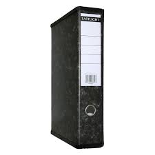 Panda Crown Plastic Box File 8cm F4/A4 – Black | Durable PVC Office File | 1 Piece