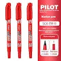Pilot SCA-TM Twin Marker – Permanent Oil-Based Dual Tip (0.5mm & 0.4mm) 1pc | Xylene-Free | Metrix Books Store