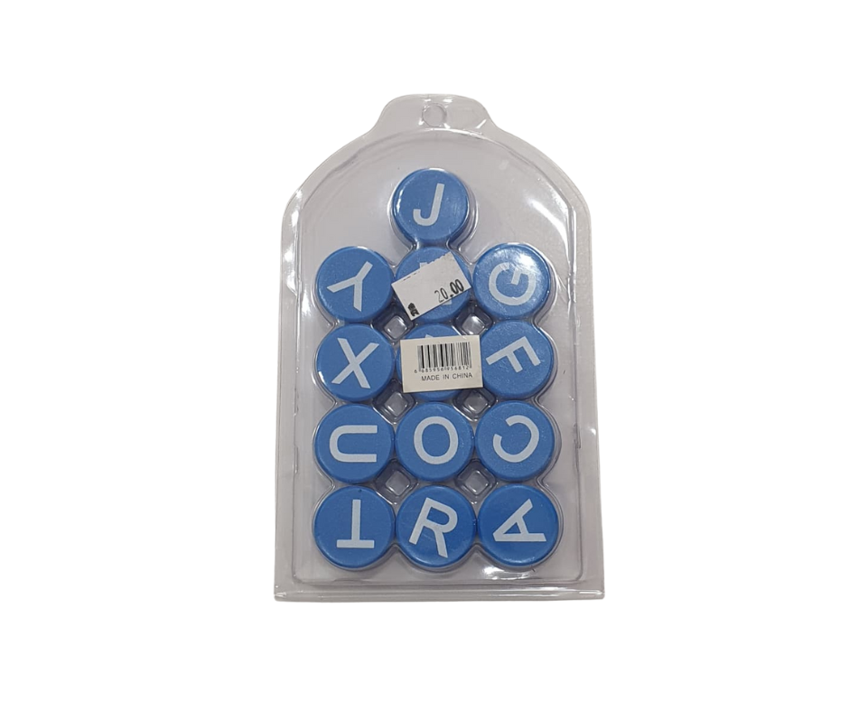 Blue Letter Refrigerator Magnets – Educational Alphabet Fridge Magnets | Metrix Books Store