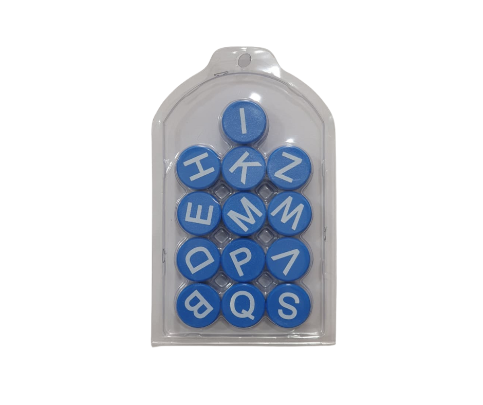 Blue Letter Refrigerator Magnets – Educational Alphabet Fridge Magnets | Metrix Books Store