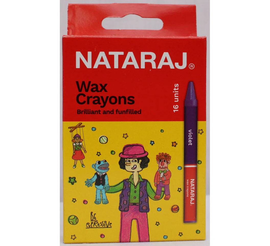 Buy Nataraj Wax Crayons 16 Colours | Smooth & Bright | Metrix Books Store