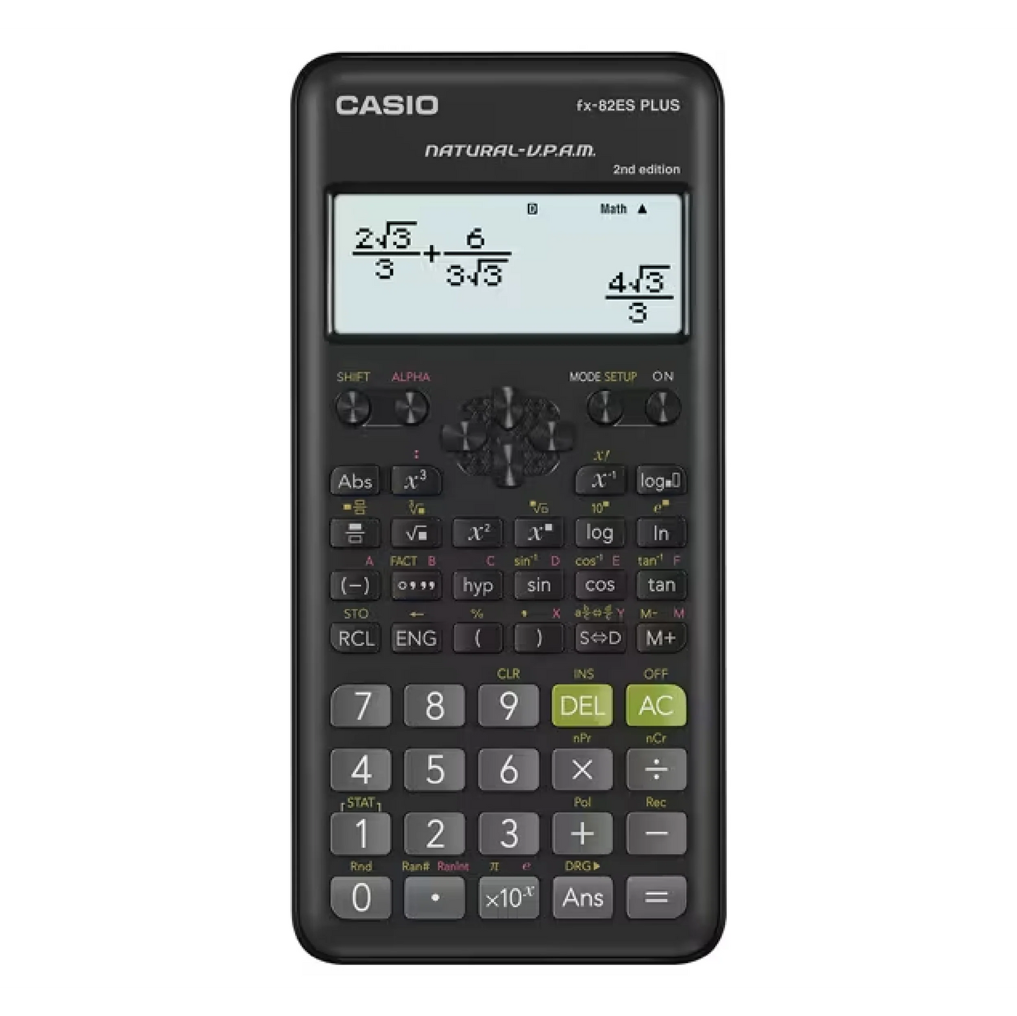 Casio fx-82ES Plus 2nd Edition Scientific Calculator | 252 Functions & Natural Display