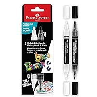 Faber-Castell Black Edition Shake & Paint Acrylic Markers – 2 Dual-Ended Markers | Metrix Books Store