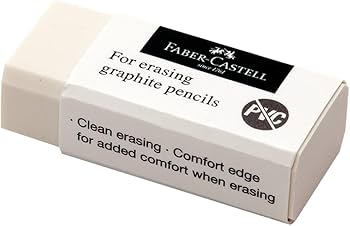 Faber-Castell Dust-Free Eraser | PVC-Free Clean Erasing | Metrix Books Store