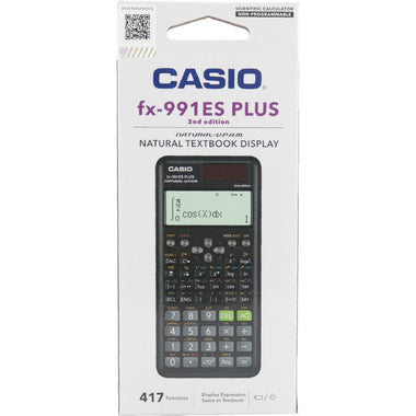 Casio FX-991ES Plus 2nd Edition Scientific Calculator | 417 Functions, Natural Textbook Display