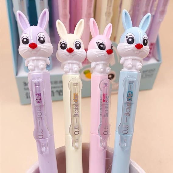 Cute Cartoon Rabbit Mechanical Pencil 0.5mm – 1pc | Kids School & Office Stationery | Metrix Books Store Qatar
