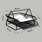 Panda 2-Layer Stainless Steel Document Basket Tray