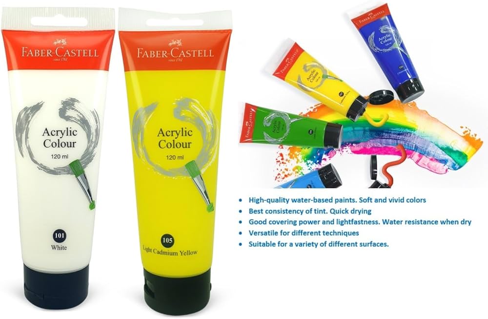 Buy Faber-Castell Acrylic Colour Tube 147 – 120ml | Metrix Books Store