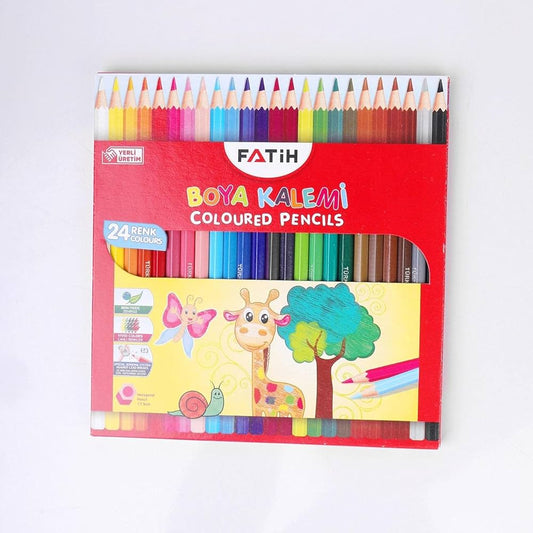 Fatih 33225 Long Colour Pencils – 24 Vibrant Non-Toxic Colours | Metrix Books Store