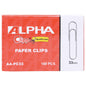 Alpha 31 mm Paper Clips – 100-Piece Box, Durable Metal Clips