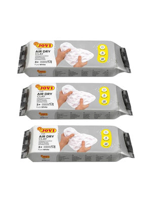 Jovi Air Dry Clay – 250g, 500g & 1000g | Soft White Non-Toxic Modelling Clay for Arts & Crafts