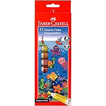 Faber-Castell 12 Tempera Paints – Readymix, Non-Toxic, Water-Based | Metrix Books Store
