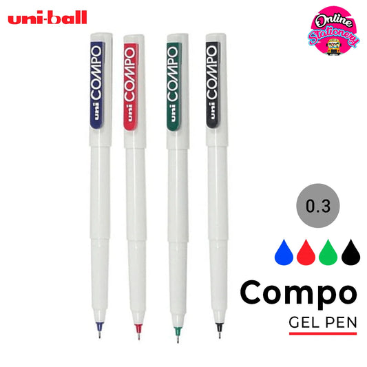 Uniball Compo Gel Pen – Single Piece | Smooth Writing Gel Ink | Metrix Books Store
