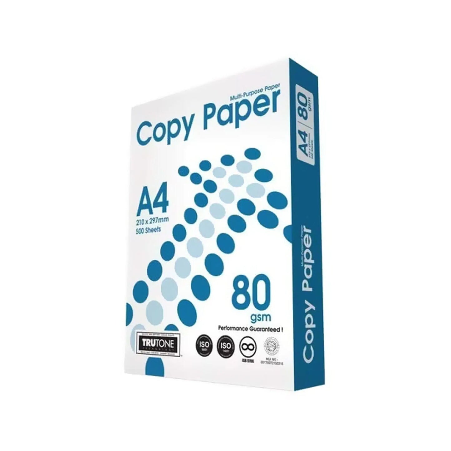 TruTone A4 Multi Purpose Copy Paper 80gsm – 500 Sheets (High Opacity, Smooth Printing