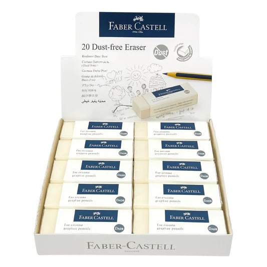 Faber-Castell Dust-Free Eraser | PVC-Free Clean Erasing | Metrix Books Store
