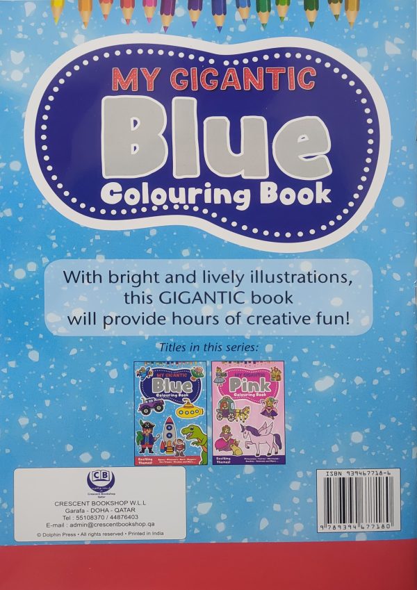 My Gigantic Blue Colouring Book for Boys – Space, Dinosaurs, Cars & Adventure Themes | Igloo Books