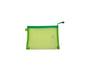 Green Zippered Mesh Document Bag – B5, PVC Mesh Organizer