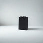 Black paper gift and shopping bag with handles for retail and gifting