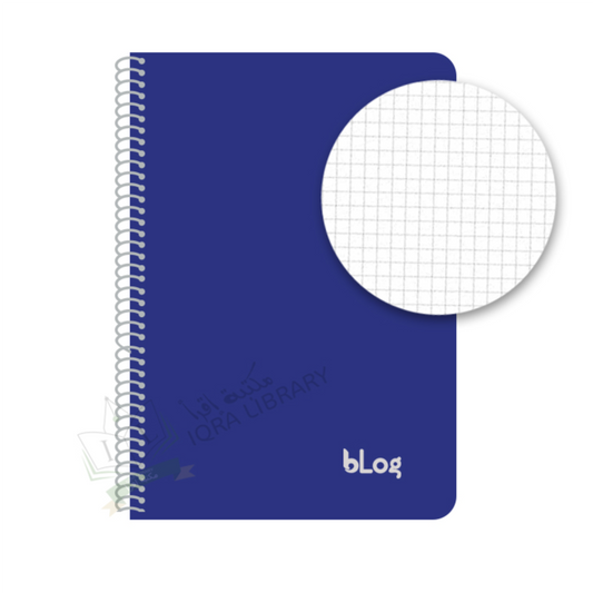 Blog A4 Square Grid Notebook – 10mm Squares, 100 Sheets, Assorted Colors