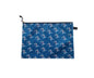 Blue zippered pouch with anchor and Love pattern