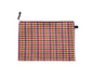 Calligrata Scotland A4 envelope folder with multi-color plaid pattern