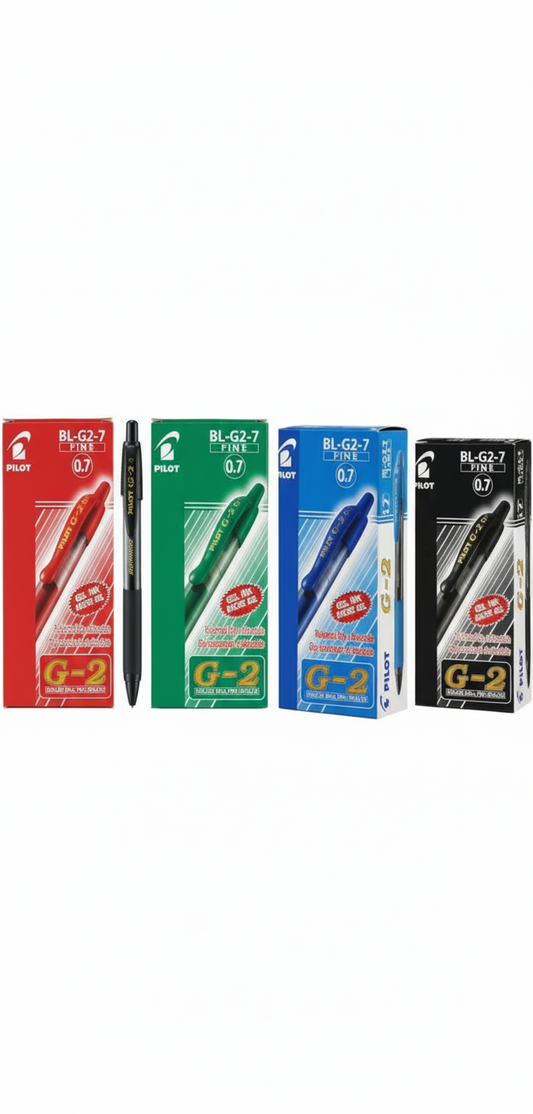 Pilot G207 0.7mm Retractable Gel Rollerball Pen – 12 pcs Box | Smooth Writing | Metrix Books Store
