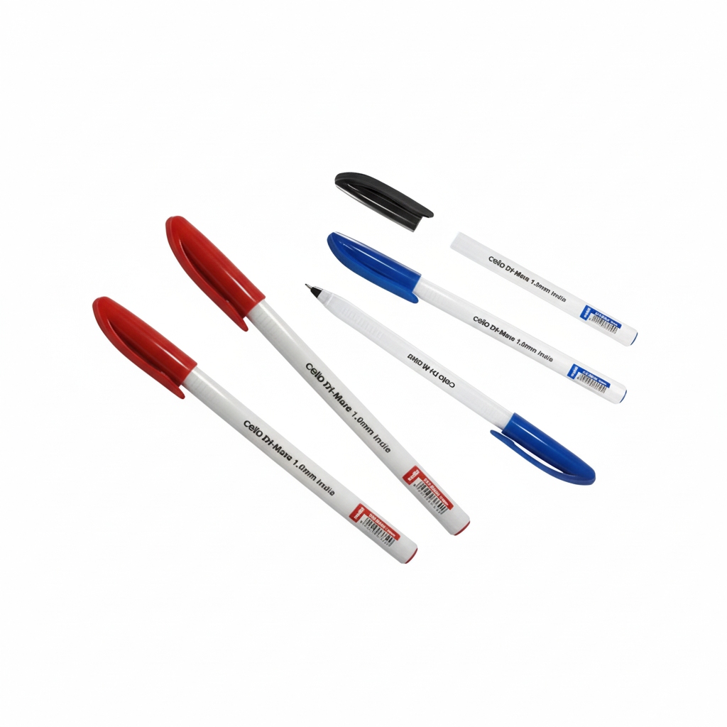 Cello Tri-Mate Ballpoint Pen 0.7mm – Blue, Black & Red | Smooth Writing Pens | Metrix Books Store