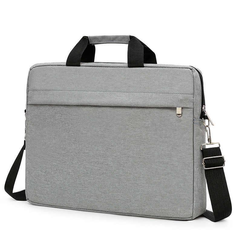 Grey Laptop Bag – Water-Resistant Briefcase with Padded Compartment