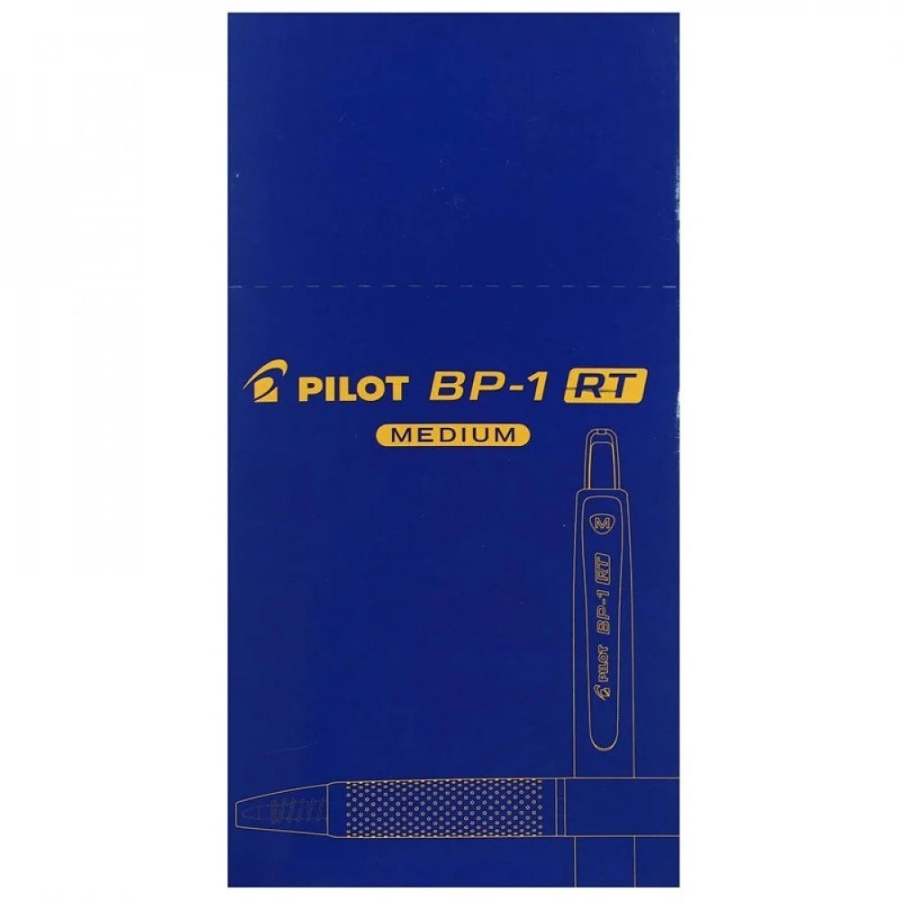 Pilot BP-1 RT Retractable Ballpoint Pen 1.0mm Medium Tip – Smooth Writing | Blue, Black & Red | Metrix Books Store