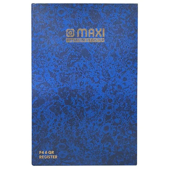 Maxi Premium Register Book Foolscap Size – 96 Sheets | Professional Record Book | Metrix Books Store