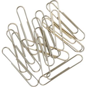 Foska Metal Nickel Paper Clips 78mm – Durable Office Stationery Supplies