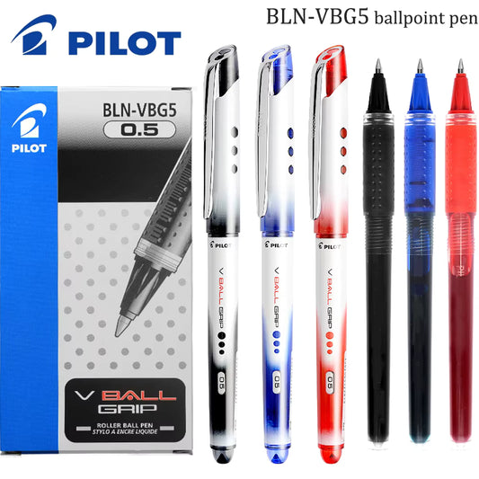 Pilot V Ball Grip Roller Ball Pen 0.5mm – Box of 12 | Metrix Books Store Qatar