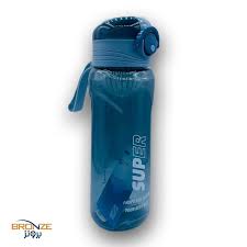 SUPER Sports Water Bottle 750ml – BPA-Free, Straw Lid, Motivational Design