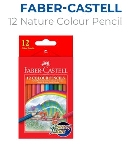 12 Colour Pencils Faber-Castell – Premium Stationery from Metrix Bookstore