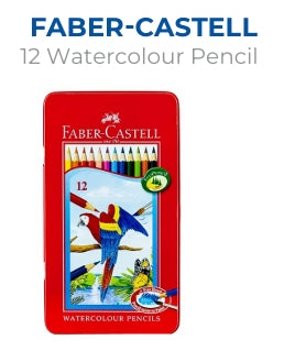 12 Water Colour Pencils Faber-Castell– Premium Stationery from Metrix Bookstore