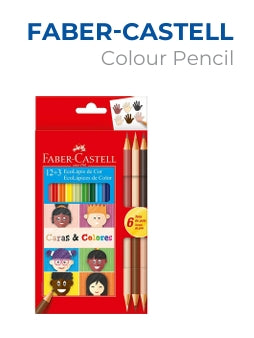 12 Colour Pencils Faber-Castell – Premium Stationery from Metrix Bookstore
