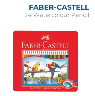 24,water Colour Pencils  Faber-Castell– Premium Stationery from Metrix Bookstore